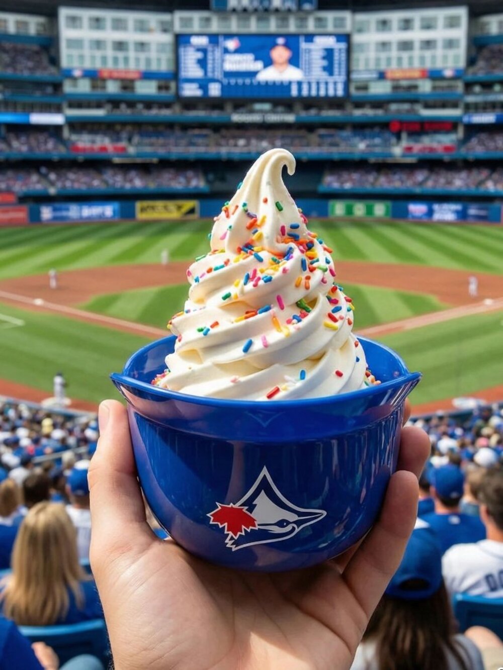 Toronto Blue Jays Mini Baseball Helmet 8oz Ice Cream Sundae Cup